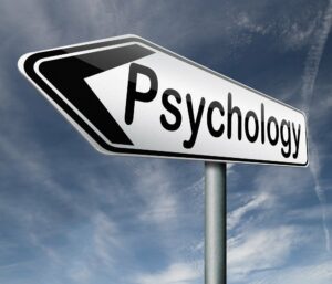 Schild mit der Aufschrift Psychologie