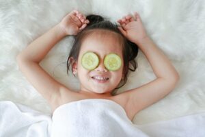Gurke gegen Augenringe bei Kindern